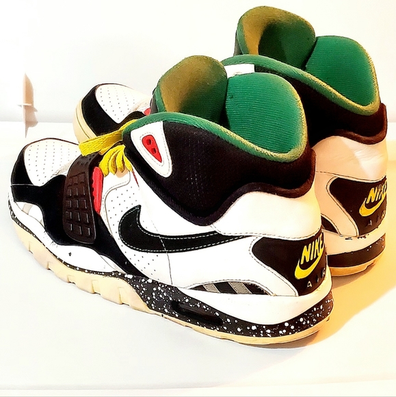 NIKE AIR TRAINER SC II HIGH TOP RASTA SHOES/SNEAKERS. MENS Sz:10 TIE AND VELCRO - Picture 11 of 13